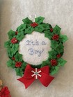 Finished Never Used Bucilla 18 In Christmas Baby Felt Stocking With Ornament