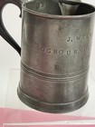 English Pewter Pint Mug Hallmarked Ogbourn St  George   Personalized