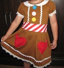 New Holiday Christmas Gingerbread Elf Boutique Dress Outfit Girl Baby 2 - 16 Yrs