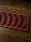 New  Dewar   s Scotch Whisky Rubber Bar Rail Runner Spill Mat - Dark Red