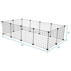 12x Metal Panels Dog Playpen Crate Fence Pet Play Pen Exercise Cage Small Animal