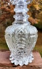 Antique French Blown Cut Glass Liquor Bottle Decanter 