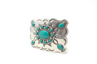 Turquoise Bead Western Belt Buckle   1 5    Removable Western Buckle