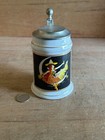 Miller High Life Beer Stein Girl In The Moon Original Toast Lidded No 396 Vtg