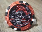 Sturgis Harley Davidson Emblem Poker Chip - Black Hills  Sd - Metallic Red