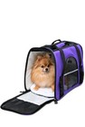 Pet Carrier Soft Sided Large Cat Dog Comfort Crimson Red Travel Bag Faa Approved