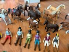 Lot Of 15 Schleich Horses  8 Riders  Riding Club   Pony Set  Horse Pasture       
