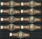  cg01  25 Rare Presidential Old Cigar Band Set Washington To Roosevelt
