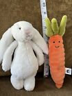 Plush Toys Jellycat Small Bunny And Carrot Lot Easter Euc Stuffed Animal