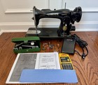 See Video  Works  Vintage 1950s Singer 15-91 Sewing Machine   Extras Model 15 91