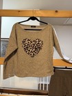 Chicme Leopard Heart Top Size S   Oqq Black Flared Skirt Size M Bundle