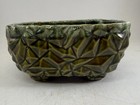 Vintage Brush Mccoy Planter Mid-century Modern Geometric Green Flower Pot