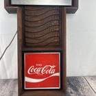 Vintage Coca Cola Electric Wall Clock Mid-century Style 