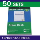 6 Pcs Sales Order Book 2part Carbonless Form 43 16x73 16 Inches 50 Sets