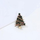 Vintage Crystal Baroque Christmas Tree Brooch Pin Jewelry Gift Accessories