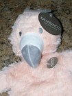 Demdaco Flamingo Lovey Security Blanket Plush Pink Minky Baby Rattle Toy 15    Nwt