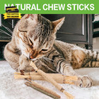 Silvervine Sticks Cat Toys 10pcs Cat Chew Stick Catnip Chew Toy Interactive Cat