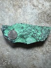 Natural Emerald Rose Variscite 413 Grams Great Black Matrix Green