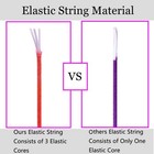 1mm Stretchy Bracelet String  Sturdy Rainbow Elastic String Elastic Cord For    