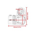 For Ohlins 2-tube Steering Damper Clamp Steering Stabilizer Mount Clip Black