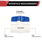 Efield Pvc Ball Valve 1  Slip    1  Slip sch  40 Construction solvent Weld