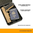 Roscoe Box Small Gun Safe   Spartan Helmet  Combo Lock  Tsa Approved