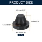 10pcs Hole Plug 3 8 Inch  9 2mm  For Pipe Button Plugs Fit For 8mm Hole Black
