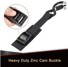 Tie Down Straps With Hooks  8 Feet 1200lbs Break Strength Cam Buckle Tiedown Set