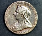 Unique World Silver  1837-97  925 Sterling Diamond Jubilee Queen Victoria Medal