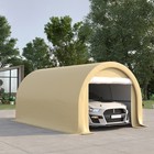 Outsunny 10  X 16  Carport Storage Tent Anti-uv Pe Portable Garage  Beige