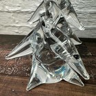 Vintage Sigma Tastesetter Clear Glass Lead Crystal Christmas Tree Japan 9   