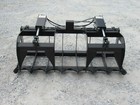 60  Dual Cylinder Root Grapple Bucket Attachment Fits Skid Steer Quick Attach