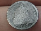 1853 P Seated Liberty Half Dime- With Arrows  Rpd  Repunched Date
