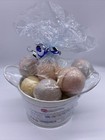 Handmade Pure Natural Essential Oil Bath Bombs 12 Bombs In A White Basket-r