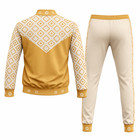 Men   s Designer Diamond Printed Tech Fleece Jogging Suit Top   Bottom Set