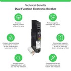 Square D Qo 20 Amp Single-pole Dual Function  cafci And Gfci  Circuit Breaker
