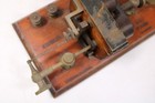 Antique J h  Bunnell   Co Telegraph Key And Sounder Set On Wood Base  Late 19th