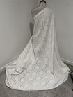 White Cotton  Embroidery Fabric 54    Width Sold By The Yard