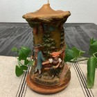 Vintage German Art Candle Johan Gunter Relief Design Black Forest Schwarzwald