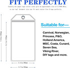 10 Pack Cruise Luggage Tags Holder For Carnival  Msc  Princess  Ncl Cruise Ships