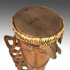 Ceremonial Drum Wood Snakeskin Rattan Asmat People West Papua New Guinea 20th C 