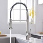 Commercial Kitchen Sink Faucet Spring Pull Down Sprayer Single Handle Mixer Tap