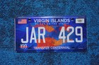 2017 U s  Virgin Islands License Plate Island Tag Transfer Centennial