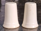 Vintage Mcm Salem North Star Atomic 2 7 8  Salt   Pepper Shakers -  stained 