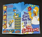 Rare 1990   s The Simpsons 3d Puzzle Promotional Fold Out Display Card 