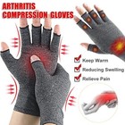 Gloves Arthritis Compression Fingerless Pain Relief Arthritic Hands Rheumatoid