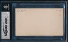 Hunk Anderson Hof Signed auto 3x5 Index Card Bears notre Dame Beckett 195735