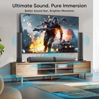 Wireless 4 Speaker Sound Bar Subwoofer System Tv Home Theater Bluetooth Surround