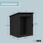 Outdoor Library Book Box - Free Literature Exchange Kit For Outside - Black Powd