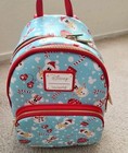 Disney Loungefly Christmas Holiday Snowman Mickey Minnie  Backpack   Ears Set 